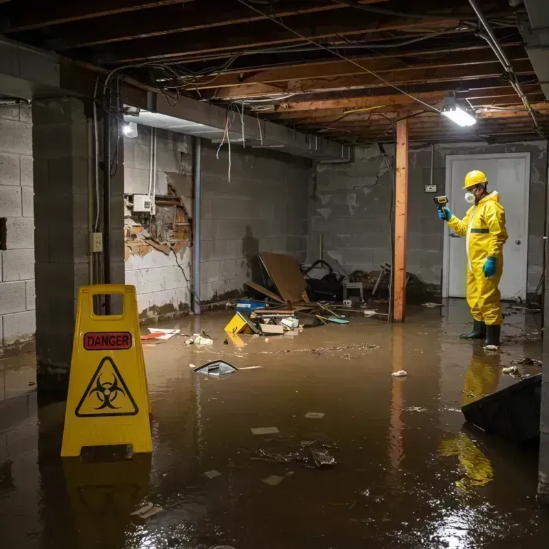 Flooded Basement Electrical Hazard in Globe, AZ Property